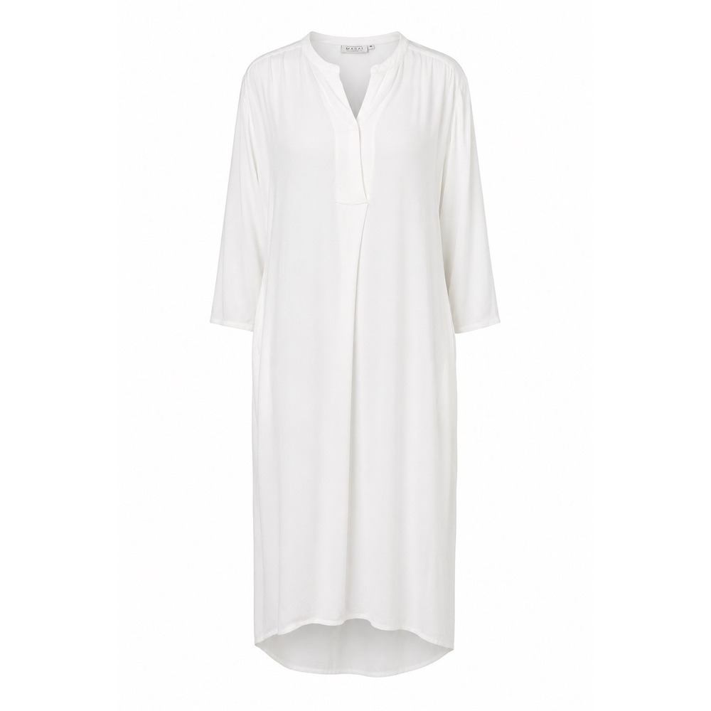 Masai Shirt Dress M Midi Minimalist Scandinavian Lagenlook Modest Boho Chic
